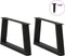 vidaXL - Eettafelpoten - 2 - st - V-vormig - 50x(30-31,3) - cm - staal - zwart