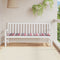 vidaXL - Tuinbankkussen - 180x50x3 - cm - oxford - stof - ruitpatroon - rood