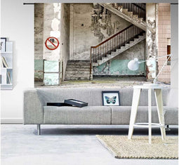 Urban Cotton Wandkleed Concrete Stairs L