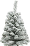 Everlands kunst kerstboom - H60 cm - met sneeuw - kunstboom - jute zak - Imperial snowy