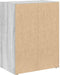 vidaXL - Boekenkast - 40x24x52 - cm - bewerkt - hout - grijs - sonoma - eikenkleurig