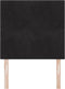 vidaXL - Hoofdbord - met - knopen, - geplooid, - zwart, - 80 - cm, - fluweel