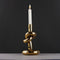 Geknoopte Kandelaar Zwart / Knotted Candleholder Black | Dutch Design kandelaar Werkwaardig.