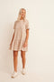 NA-KD Tennis T-shirt Dress - Dames Jurk - Katoen 95% - Maat L