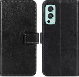 iMoshion Hoesje Geschikt voor OnePlus Nord 2 Hoesje Met Pasjeshouder - iMoshion Luxe Bookcase - Zwart