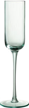 J-Line glas champagne Louise - glas - groen - 6 stuks