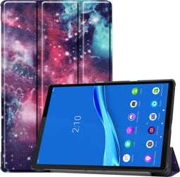 imoshion Tablet Hoes - Geschikt voor Lenovo Tab M10 Plus, Lenovo Tab M10 FHD Plus - Design Trifold Bookcase - Space