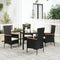 vidaXL - Tuinstoelen - 4 - st - met - kussens - poly - rattan - zwart