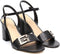 GUESS Mack - Dames Sandalen met Blokhak - Zwart - Maat 39