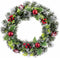 Christmas Kerstkroon Rood Multicolour Plastic 40 Cm