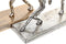 Decoratieve figuren DKD Home Decor Champagne Ziverachtig Aluminium Klot Modern (33 x 10 x 19 cm) (2 Stuks)