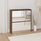 vidaXL - Schoenenkast - met - spiegel - 3-laags - 63x17x102,5 - cm - hoogglans - wit