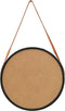 vidaXL - Wandspiegel - met - band - 50 - cm - zwart