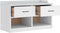 vidaXL - Gangbankje - SANDNES - wit - 87x40x50 - cm - massief - grenenhout