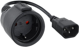 Nanocable 10.22.0902 - Geaarde plug (C14) - Geaarde plug (C4) - Zwart - 50cm