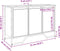 vidaXL - Wastafelkast - 91x35x60 - cm - bewerkt - hout - zwart