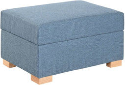 Home ESPRIT - Voetensteun - Stads ontwerp - Blauw 70 X 50 X 40 CM
