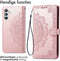 iMoshion Hoesje Geschikt voor Samsung Galaxy A34 (5G) Hoesje Met Pasjeshouder - iMoshion Mandala Bookcase - Rosé Goud