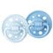 Dodie Gaia Fopspeen +0m Seaside Set van 2 - Ronde Fopspeen - Natuurlijk Rubber - Langzaam - Wit