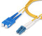 Startech.com SMLCSC-OS2-1M - Glasvezel Kabel - LC naar SC (UPC) Duplex 100Gbps 9/125µm Geel