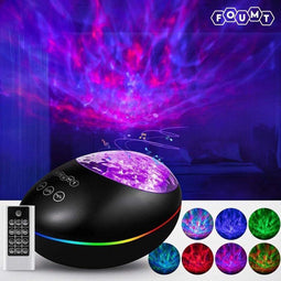 Foumt LuckyStone - Sterren Projector - Bluetooth en USB - Zwart