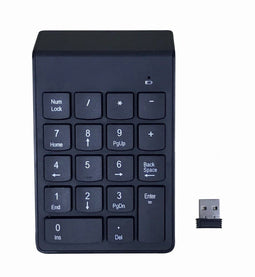 Gembird KPD-W-02 - Draadloos Toetsenbord - Mechanische Toetsen - Zwart