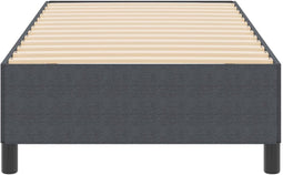 vidaXL - Bedframe - Donkergrijs - 100x200 - cm - Corduroy - Stof