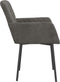 vidaXL - Eetkamerstoelen - 2 - st - fluweel - donkergrijs