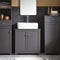 SoBuy 2-Laags opbergkast - 60 x 29 x 60cm - Grijs
