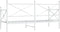 vidaXL - Slaapbank - zonder - matras - 90x200 - cm - staal - wit