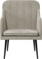 vidaXL Fauteuil 63x76x80 cm fluweel lichtgrijs
