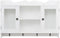 vidaXL Wandschap - Wandplank - 2 deurtjes met glas - wit