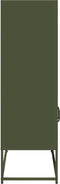 vidaXL - Hoge - kast - 68x39x123 - cm - staal - olijfgroen