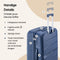 SKYCASES Urban Adventurer - Grote Reiskoffer - 110L - Cijferslot - 49x30x75cm - Donkerblauw V2