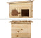 ProGarden - Egelhuisje - 34x28x22 - cm - hout - met - boomschors