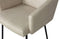 BePureHome Mount Eetkamerstoel met armleuning - Leerlook - Naturel - 82x61x65