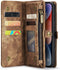 Caseme - Geschikt voor iPhone 15+ / 15 Plus - Vintage 2 in 1 portemonnee hoes - Bruin