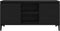 vidaXL - TV-kast - zwart - eiken - 102x35x50 - cm - bewerkt - hout