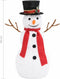 vidaXL - Decoratieve - sneeuwpop - LED - 60 - cm - luxe - stof