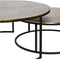 Atmooz - Salontafel Tarifa (set van 2) - Large - Rond - Industrieel - Vintage - Metalen onderstel -