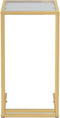 vidaXL - Computer - bijzettafel - 50x35x65 - cm - gehard - glas - zwart