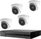 HiLook IK-4248TH-MH/P IK-4248TH-MH/P IP-Bewakingscameraset LAN 4-kanaals Met 4 camera's 3840 x 2160 Pixel
