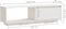 vidaXL - Tv-meubel - 110x30x33,5 - cm - massief - grenenhout - wit