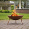 RedFire – Tulsa – Bruin - Staal – Vuurschaal – Fire Pit – Stevig staal - Industrieel – Terrasverwarming – Sfeerhaard – Roest