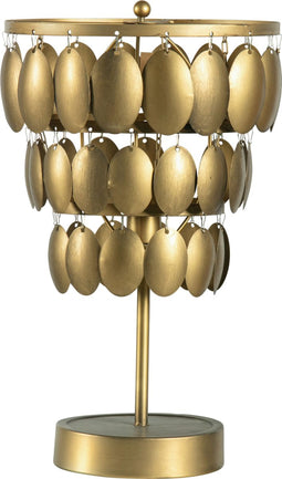 BePureHome Moondust Tafellamp - Metaal - Antique Brass - 58x34x34