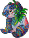 UNIDRAGON Houten Puzzel Voor Volwassenen Dier - Serieuze Panda - 110 stukjes - Small 18x24 cm