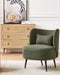 Fauteuil OTSBY Bouclé Donkergroen