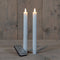 Anna's Collection LED dinerkaarsen - druipkaarsen - warm wit - 23 cm (2 stuks)