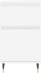 vidaXL - Dressoir - 40x35x70 - cm - bewerkt - hout - wit