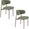 Housecraft Claes - Eetkamerstoelen - Gemêleerd Groen - Set van 2 (2 stuks)